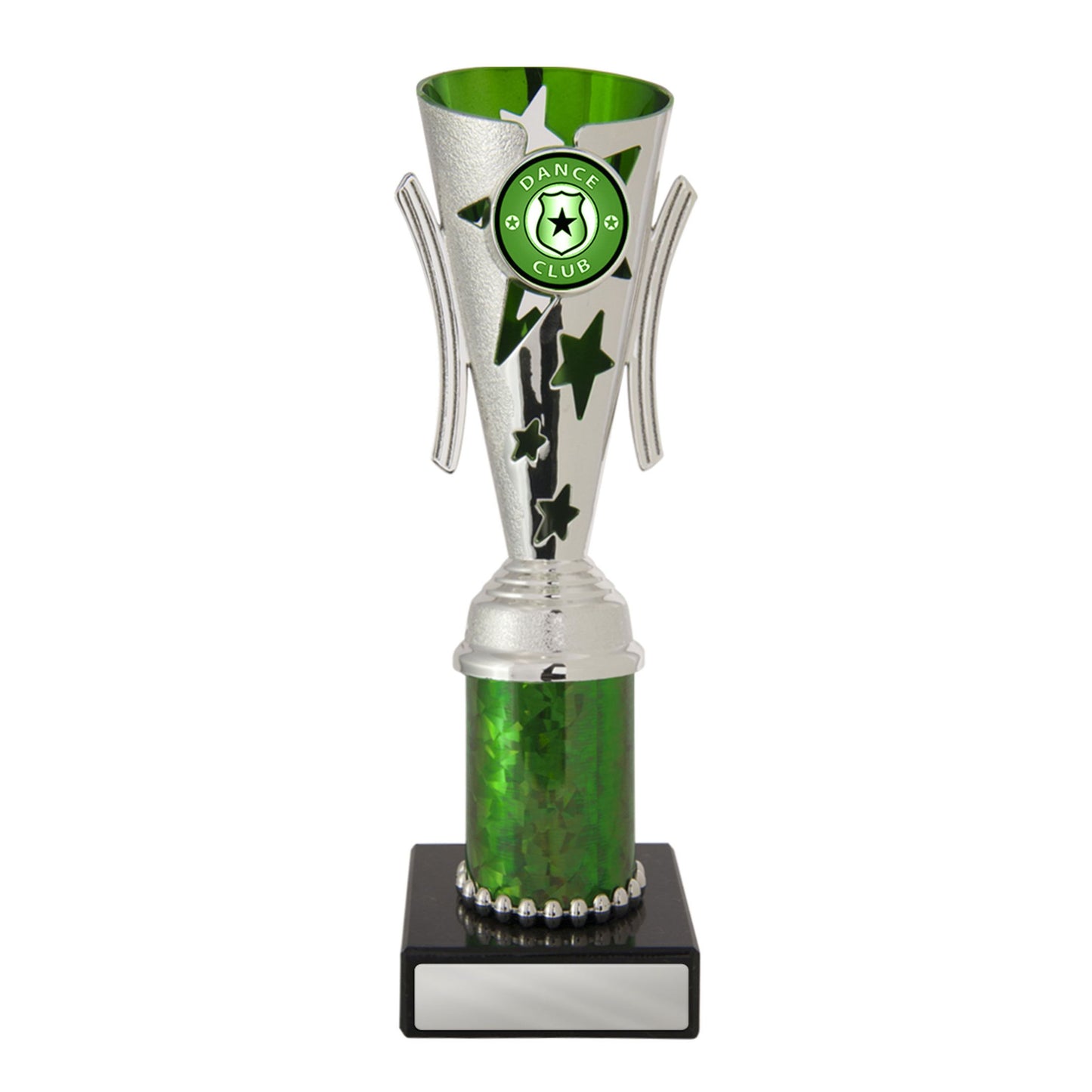 Dance Trophy - Gala Cup - Green & Silver - D17-0303 - 208mm