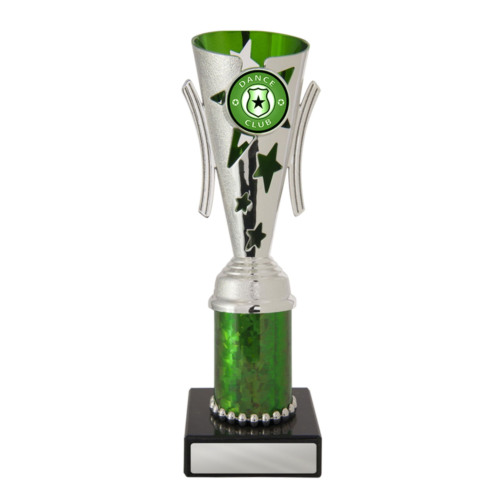 Dance Trophy - Gala Cup - Green & Silver - D17-0303 - 208mm