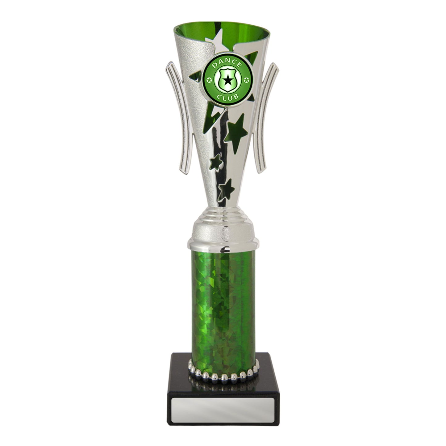 Dance Trophy - Gala Cup - Green & Silver - D17-0304 - 233mm
