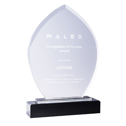 King Crystal - Crystal on Black Crystal Base - Flame