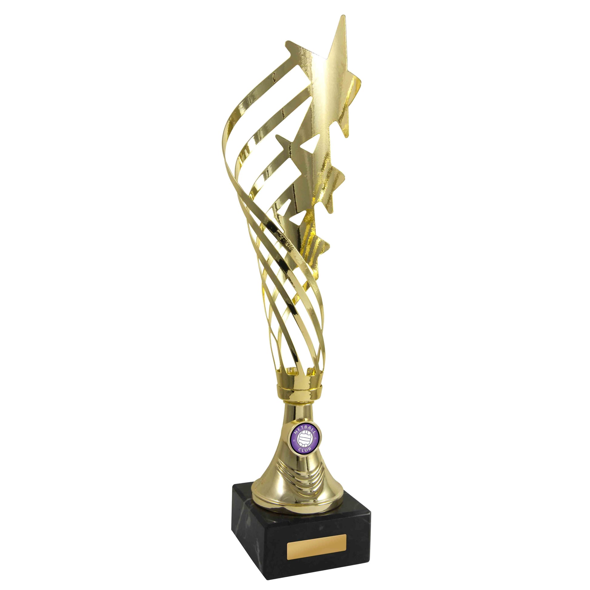 Netball Cup with Stars - Gold