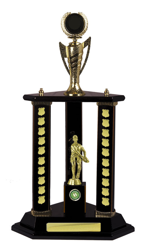 Rugby Perpetual Trophy - Dark Rosewood - R17-2911 (600mm)