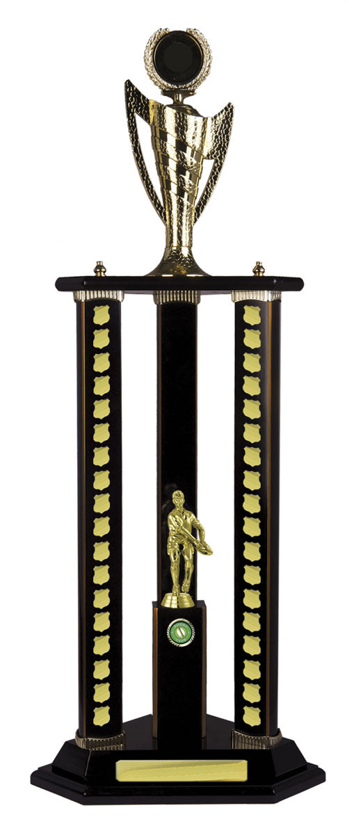 Rugby Perpetual Trophy - Dark Rosewood - R17-2913 (850mm)