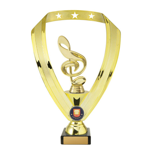 Figures on Base - Wreath (Gold Music)