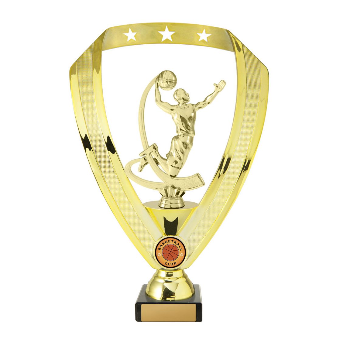 Figurine on Base - Wreath (Gold)