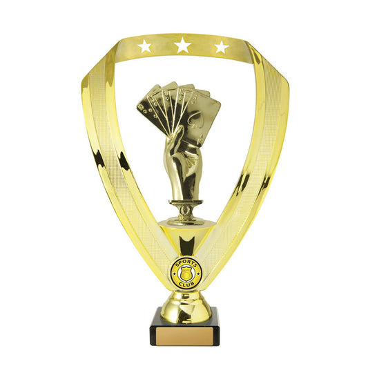 Figurines on Base - Wreath (Gold)