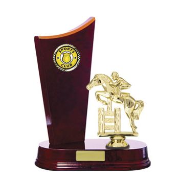 Wave Offset Timber Trophy - Cherry