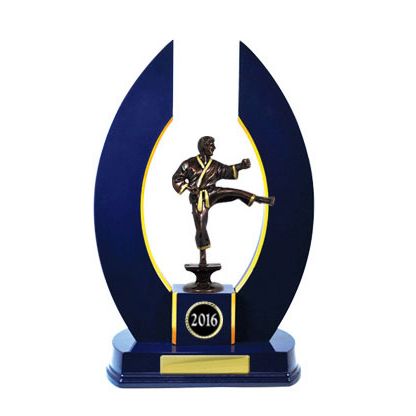 Horseshoe Timber Trophy - Royal Blue