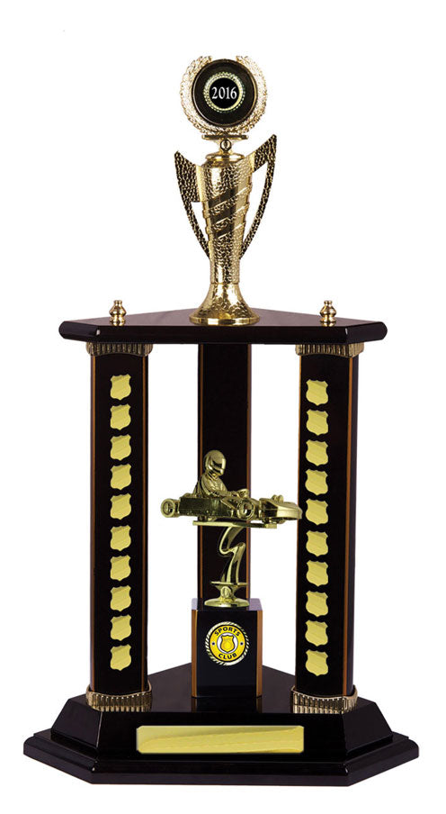 Motorsports Perpetual Trophy - Dark Rosewood - W17-7111